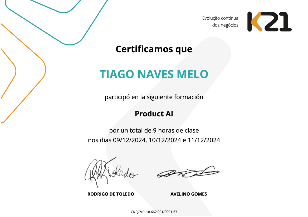 Certificado K21